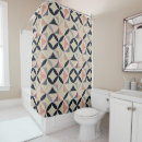 Search for pink and navy shower curtains Geometric