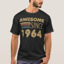Search for 60th birthday tshirts Born in 1964
