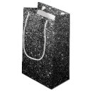 Search for glitter gift bags Black