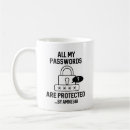 Recherche de sécurité drôle tasses Geek
