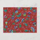 Search for botanical artwork postcards Red