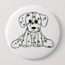 Search for simple dog buttons White