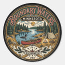 Search for boundary waters stickers Canoe