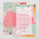Search for pink and turquoise wedding invitations Abstract