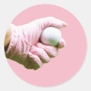 Search for lady golfer stickers Pink