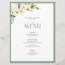 Search for watercolor wedding menus Botanical