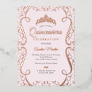 Search for pink gold quinceanera invitations Script