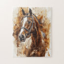 Recherche de peintures de cheval puzzles Équestre