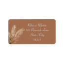 Search for brown return address labels Rustic