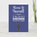 Recherche de doberman vœux cartes Humour