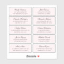 Recherche de invitation rose de fête autocollants Adresse
