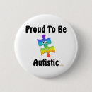 Search for autistic and proud buttons Awareness