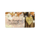 Search for rustic tree wedding return address labels Heart