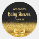 Search for gold black baby shower stickers Elegant