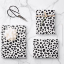 Search for dalmatian wrapping paper Black and white