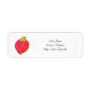 Search for food return address labels Strawberries