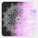Search for purple mandala stickers White