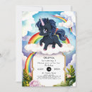 Search for the black unicorn invitations Rainbow