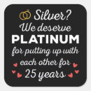 Search for 25th anniversary wedding stickers Couple