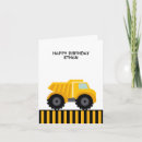 Search for dump truck birthday cards Boy