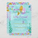 Search for little mermaid party invitations Sea