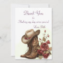 Search for country thank you cards Cowboy boots