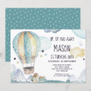 Search for hot air balloon birthday invitations Boy