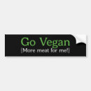 Search for anti vegan bumper stickers Meat