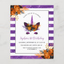 Search for purple unicorn birthday invitations Watercolor