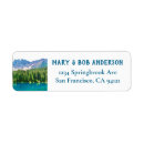 Search for lake return address labels Watercolor