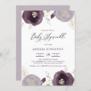 Search for purple and silver invitations Botanical