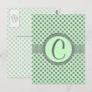 Recherche de vert foncé cartes postales Monogrammé