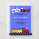 Search for train birthday invitations Airplane