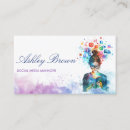 Search for social media manager business cards Digital marketing