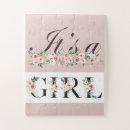 Search for baby shower puzzles Girl