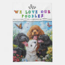 Search for poodles tea towels Standard poodle