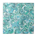 Search for aqua blue tiles Watercolor