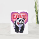 Recherche de ours panda rouge vœux cartes Amour