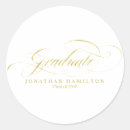 Search for gold foil graduation stickers Graduate