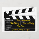 Search for black and white movie invitations Modern