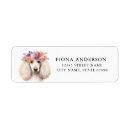 Search for poodle return address labels Cute