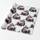 Search for skull wrapping paper Black
