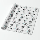 Search for atomic age wrapping paper Starburst