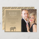 Search for elephant wedding invitations Gold