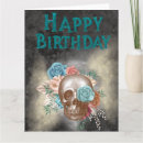 Search for gothic birthday cards Skull