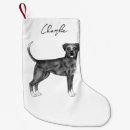 Search for black and white dog christmas stockings Cute