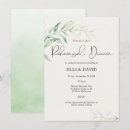 Search for foliage rehearsal dinner invitations Greenery