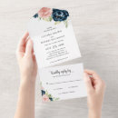Search for navy blue and blush pink wedding invitations Modern