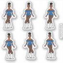 Search for blue stone stickers Black