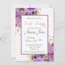 Recherche de purple floral invitations Parti